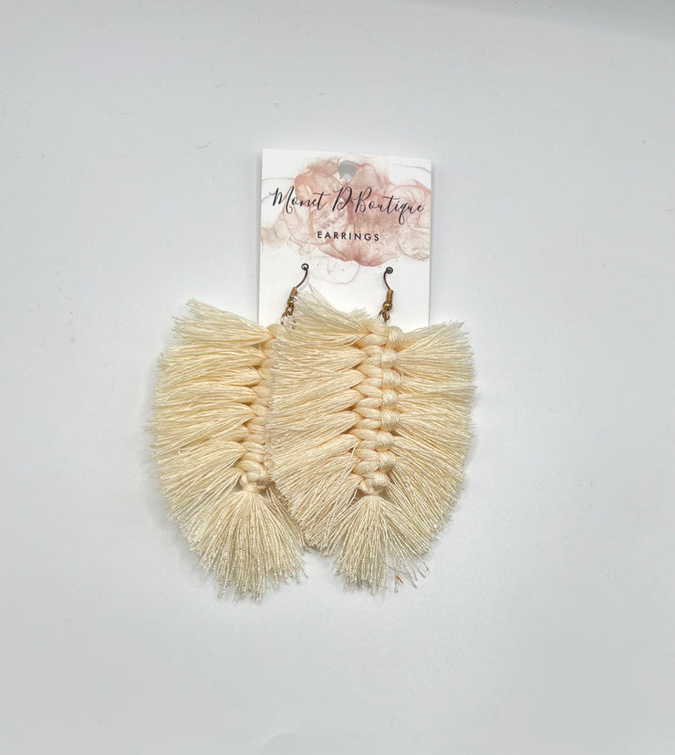 Bohemian Fringe Beige