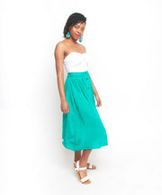 Button Down Green Skirt